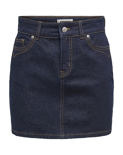 Only - OnlJuicy HW Western Short Nederdel - Dark Blue Denim